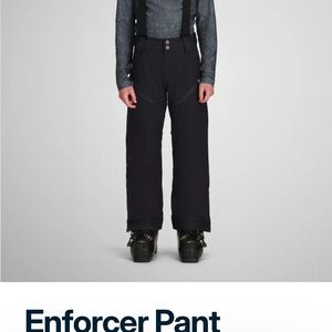 Obermeyer Enforcer Kids Black Bibs sz 10. Hit the slopes in the Aspen classic